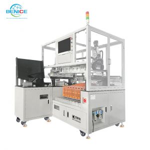 圓柱鋰電池自動貼紙掃碼分選收料機MFS-10HM-ZDSL
