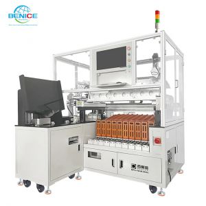圓柱鋰電池自動貼紙掃碼分選收料機MFS-10HM-ZDSL