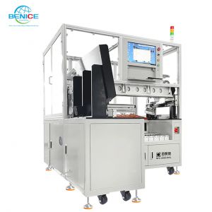 圓柱鋰電池自動貼紙掃碼分選收料機MFS-10HM-ZDSL